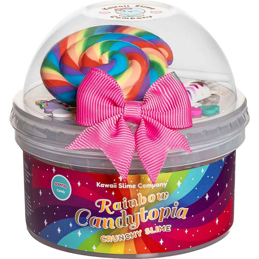 Kawaii Rainbow Candytopia Crunchy Slime