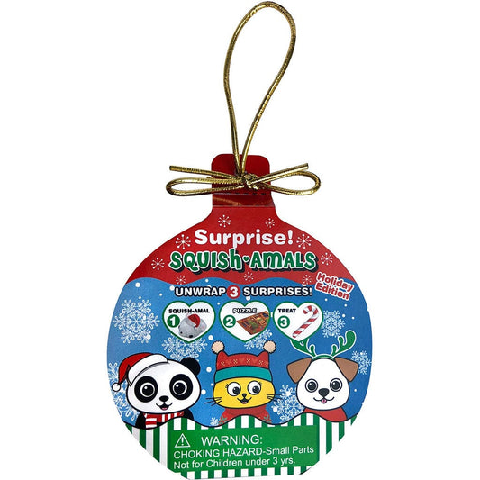 Surprise! Squish-amals Holiday Ornament Edition