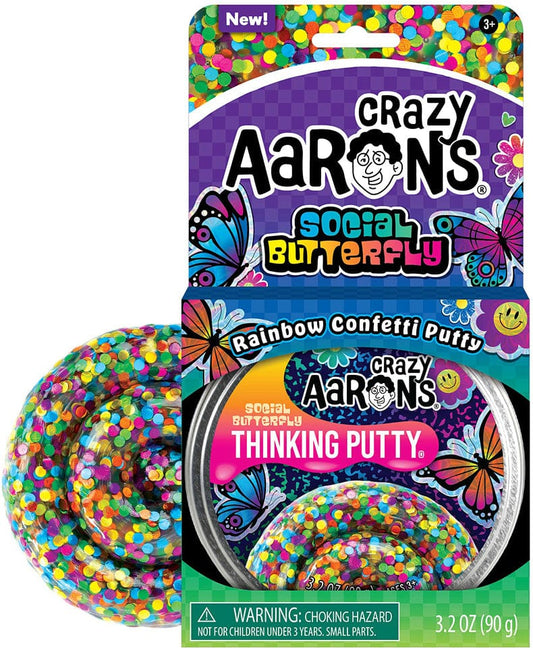 Crazy Aaron's Social Butterfly Thinking Putty - Sensory Fidget Toys